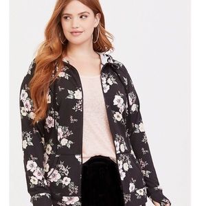 Torrid Spring Rising floral zip hoodie